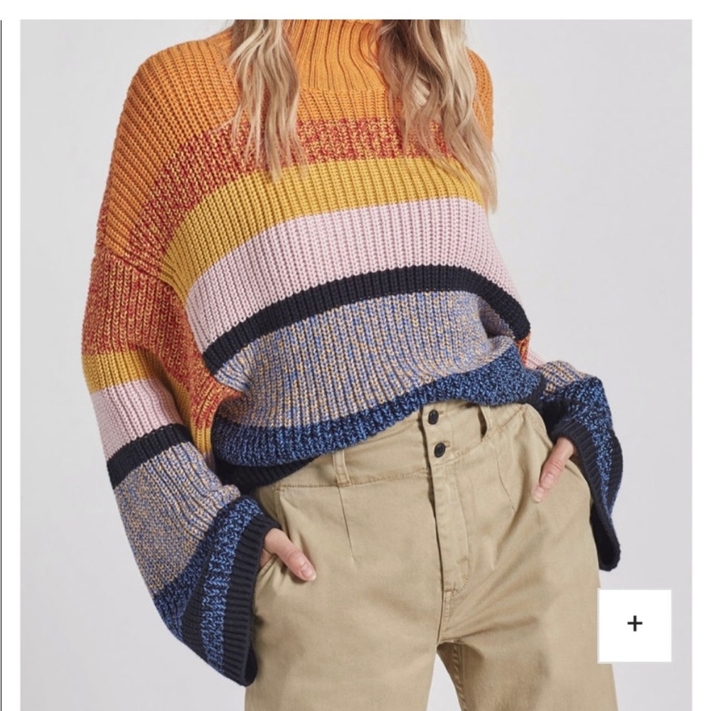 Current Elliot colorful turtleneck